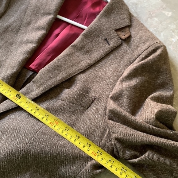 Abbeydale brown herringbone sport blazer classic size‎ 42R 100% wool - Picture 13 of 15